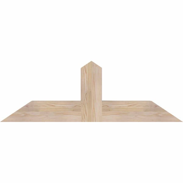 Ekena Millwork Portland Smooth Timber Gable Bracket, Douglas Fir, 48"W x 16"H x 5 1/2"D x 5 1/2"F, 8/12 Pitch GBW048X16X0606POR00SDF - main